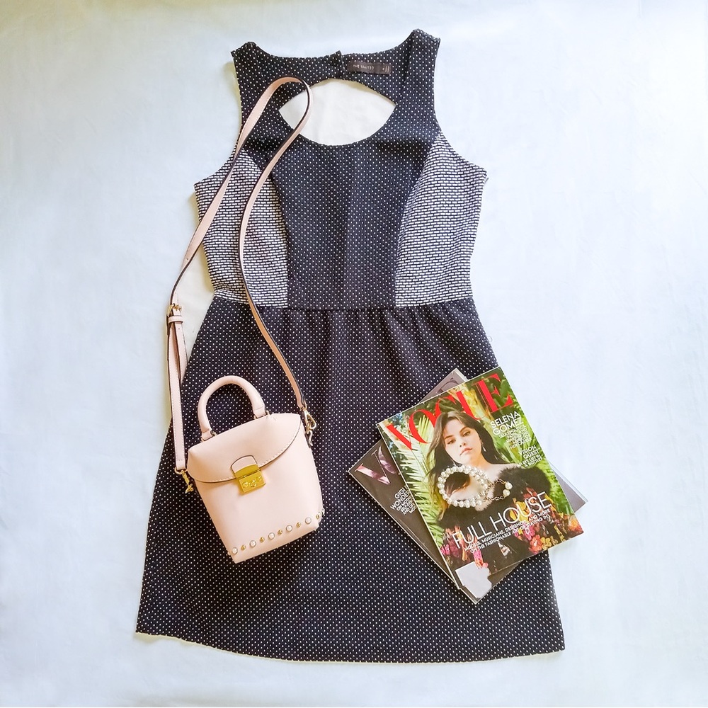 The Limited Black and White Polka Dot Dress